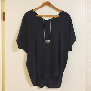 Drapey V-Neck Blouse